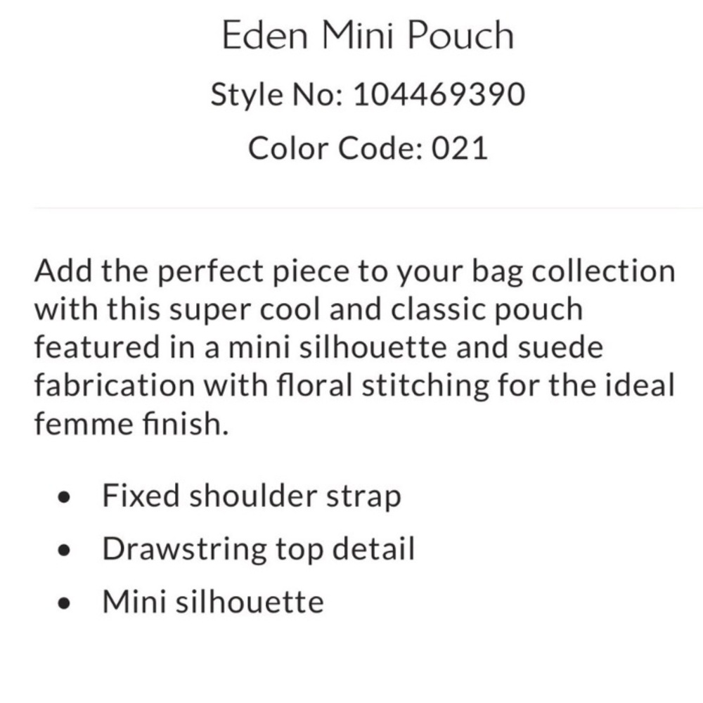 Free People! Eden Mini Pouch Bag In Espresso NWT! - Picture 14 of 16